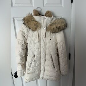 Zara white coat size S